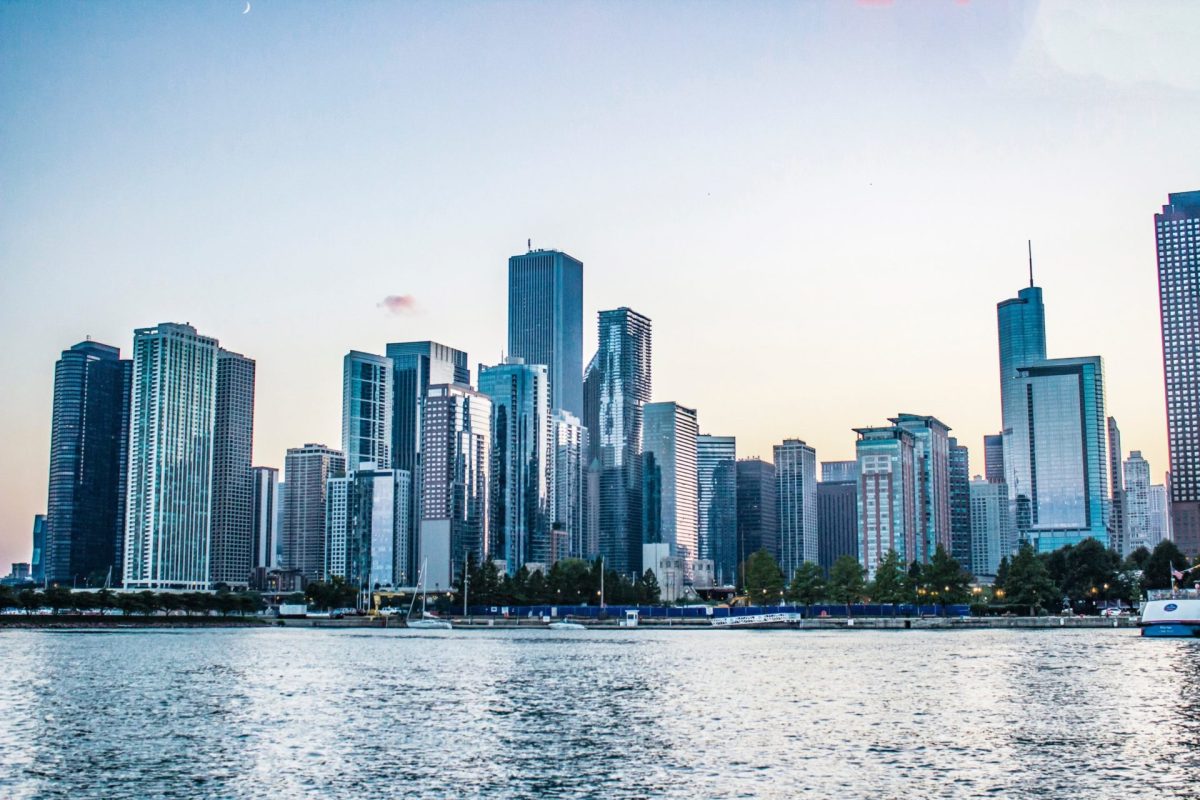 city with sea view